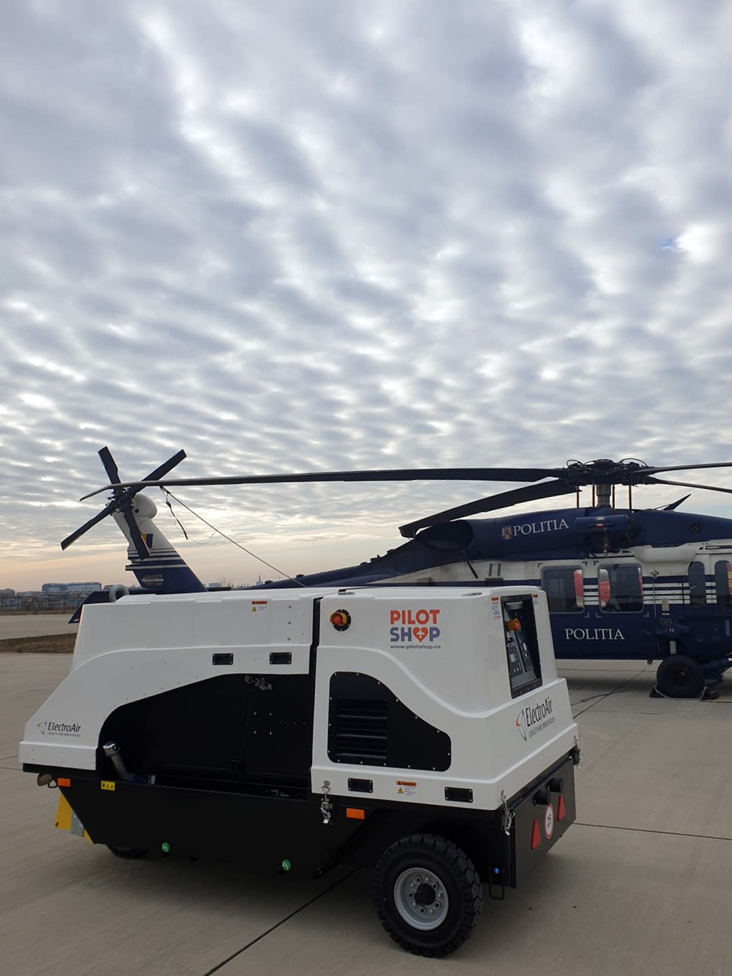 ElectroAir APA-110 mobile ground power unit in Romania
