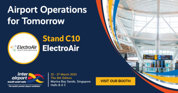 ElectroAir at Inter Airport South East Asia 2025 - Stand C10, showcasing innovative airport solutions.