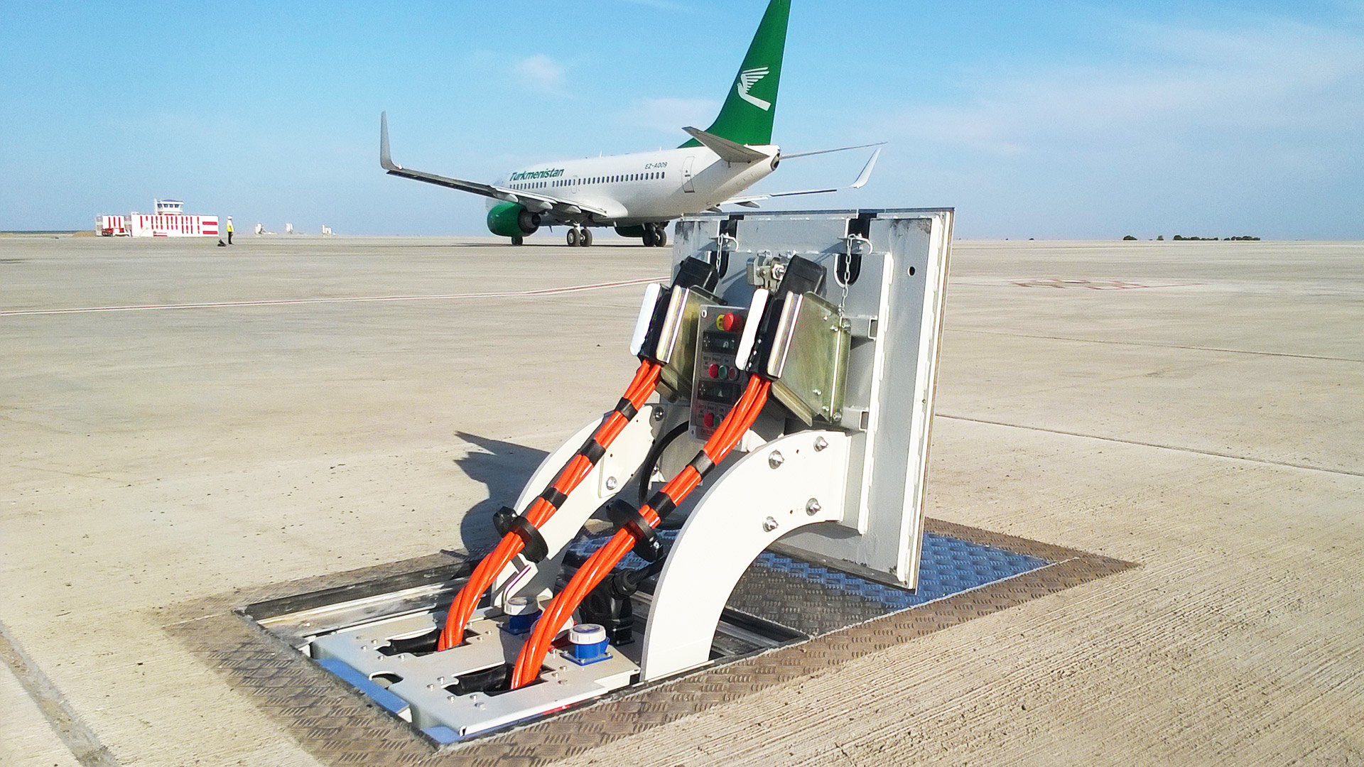 Standard Hatch PIT systems providing power and utility connections at aircraft stands