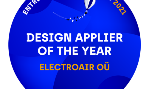 ELECTROAIR IS RECOGNIZED BY GOVERNMENT AND STATE OF REPUBLIC OF ESTONIA AS DESIGN APPLIER OF THE YEAR 2021